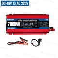 Pure Sine Wave Inverter 7000W Current Inverter 12/24/48/60V To 110V/220V Solar Compatible Home Camping Solar Inverter 12V 220V Zpaxo 48V To 220V 50hz