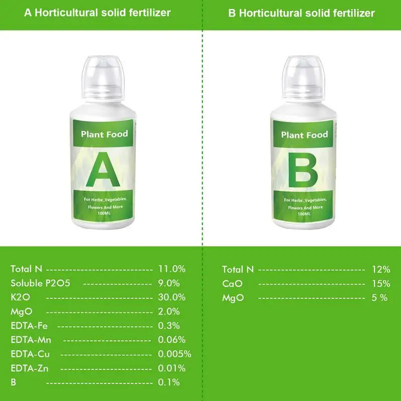 Hydroponic Plant Nutrient Solution Box B Fertilizer Flowers Fruit
