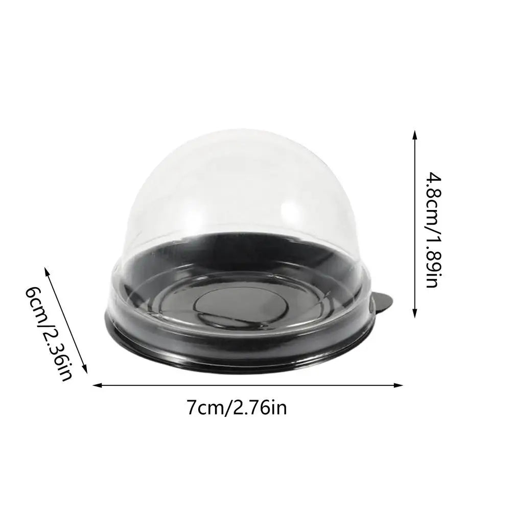 Cupcake Containers 50 Clear Bakery Supplies Mini Box Muffin Packaging Zpaxo Black China Mainland