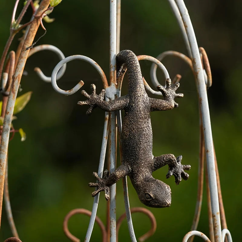 Gecko Resin Sculpture Miniature Garden Decoration Cultivated Plants
