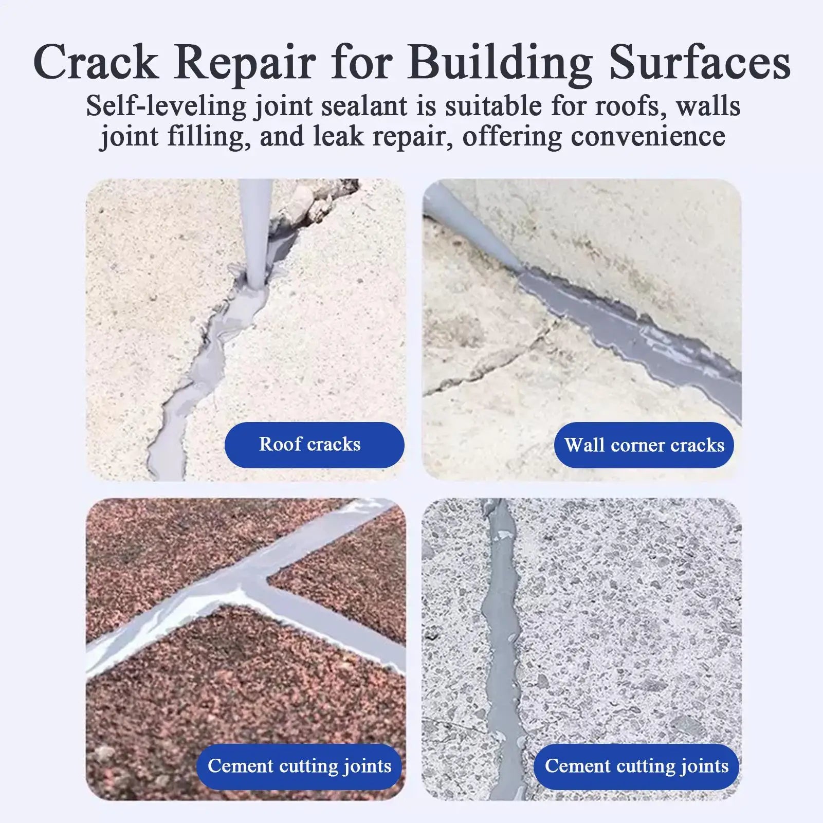 Roof Repair Sealant Waterproof Floor Caulking Glue Concrete Joint