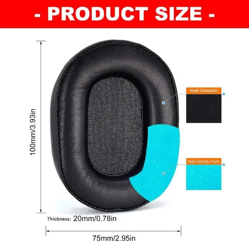 652F Replacement Lambskin Earpads Soft Sponge Ear Pad Comfortable Zpaxo