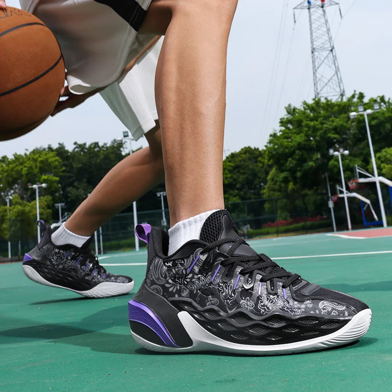Men's Basketball Shoes Breathable Cushioning Non-slip Wearable Runing