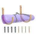 Yoga Mat Organizer Wooden Screws Accessories Exercise Rack Home