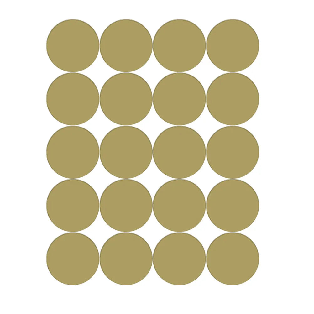 20 Dot Wall Stickers Golden Removable DIY Patterns Sticker Decoration
