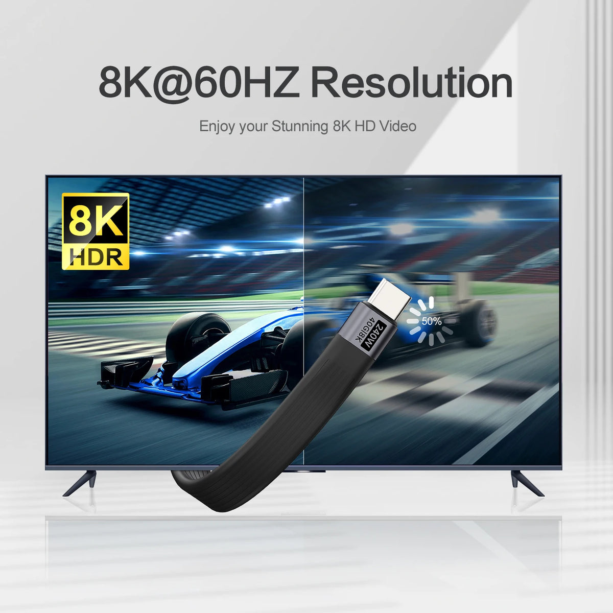 USB 4 Cable 8K@60Hz Portable Keychain Short USB C to Type C Cable PD 240W 40Gbps For Thunderbolt 3/4 iPhone 16 15 SSD Power Bank Zpaxo