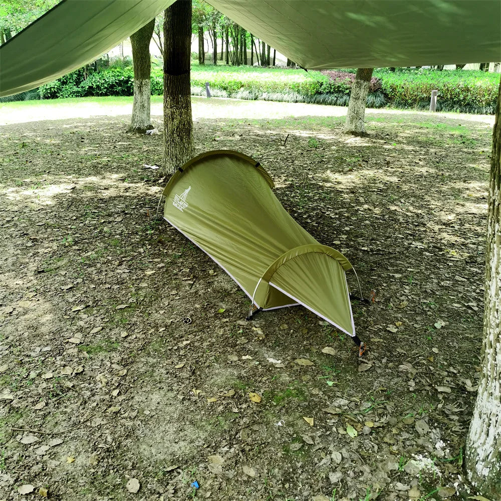 Ultra Light Single Person Camping Small Sleeping Bag Outdoor Portable Tent Mountaineering Equipment Summer Breathable Zpaxo