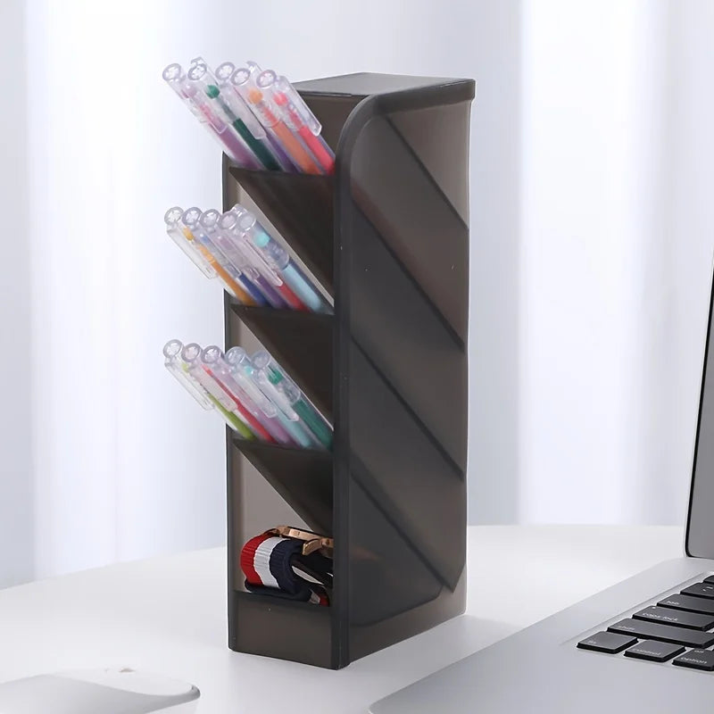 Multi-level Stationery Container Multi-layer Pen Holder Desktop Storage For Office School Home Creative Desktop Storage Gear Kit Zpaxo