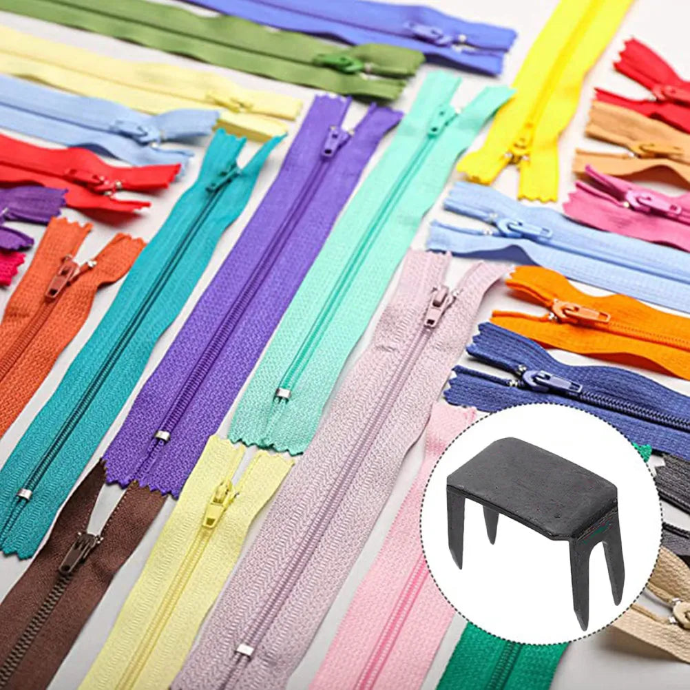 Zipper Stopper Metal Repair Stops Replacement Bags Jackets Coats Zips