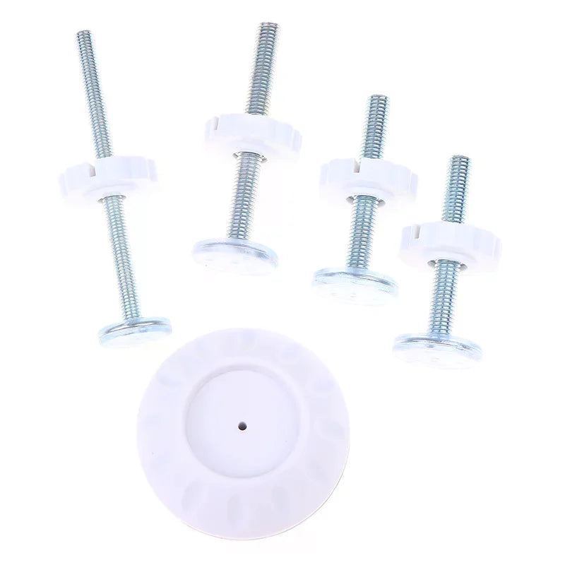 White M8 M10 Baby Gate Spare Pressure Fit Spindles Screw Bolts Safety Zpaxo