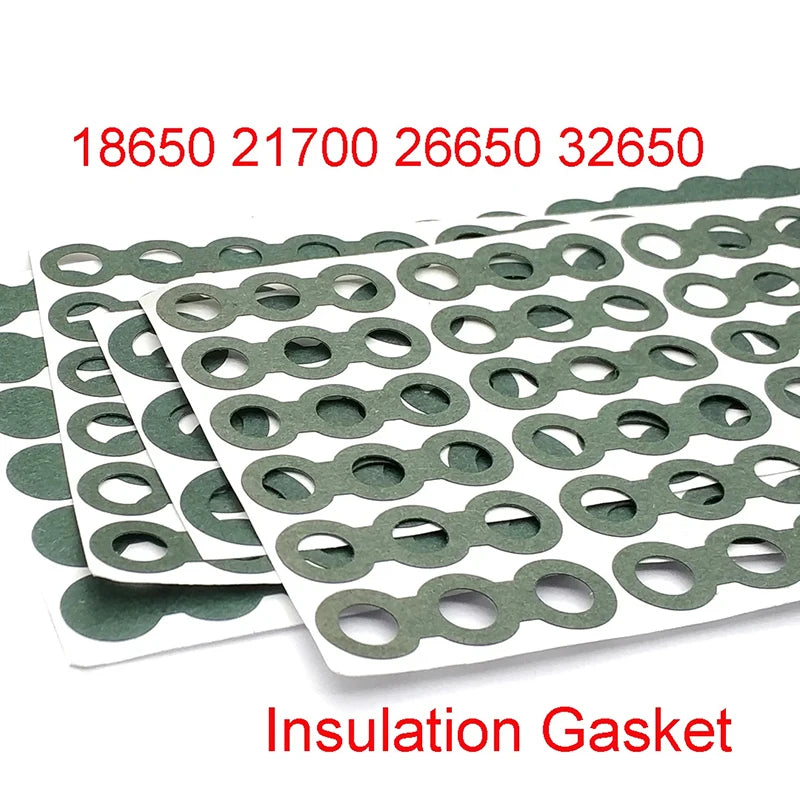 25/100pcs 18650 21700 Li-ion Battery Insulation Gasket Barley Paper Battery Pack Cell hollow Insulating Electrode Insulated Pads Zpaxo