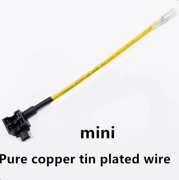 12v Mini Small Medium Size Car Fuse Holder Add-A-Circuit Tap Adapter With 10a Micro Mini Standard Atm Blade Fuse Zpaxo Y Mini