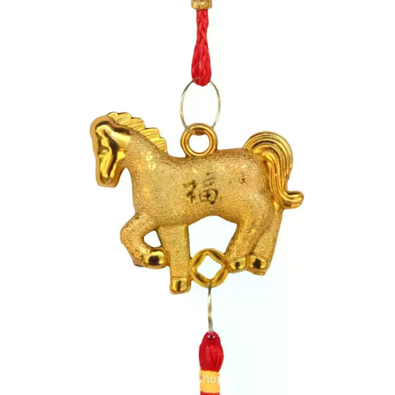 6Pcs Chinese New Year Lantern Pendant Lucky Decoration 2026 Year Of The Horse Wall Hanging Car Ornament Housewarming Gifts Zpaxo