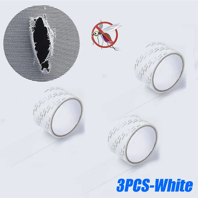 Mosquito Net Windows anti-mosquito mesh Easy-to-Apply Waterproof Window Screen Repair Tape Self-Adhesive Mesh Patch Zpaxo Blue