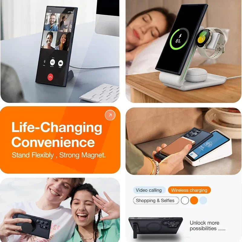 UYUXIO Magnetic Mobile Phone Case Kickstand Samsung Galaxy S26 S25