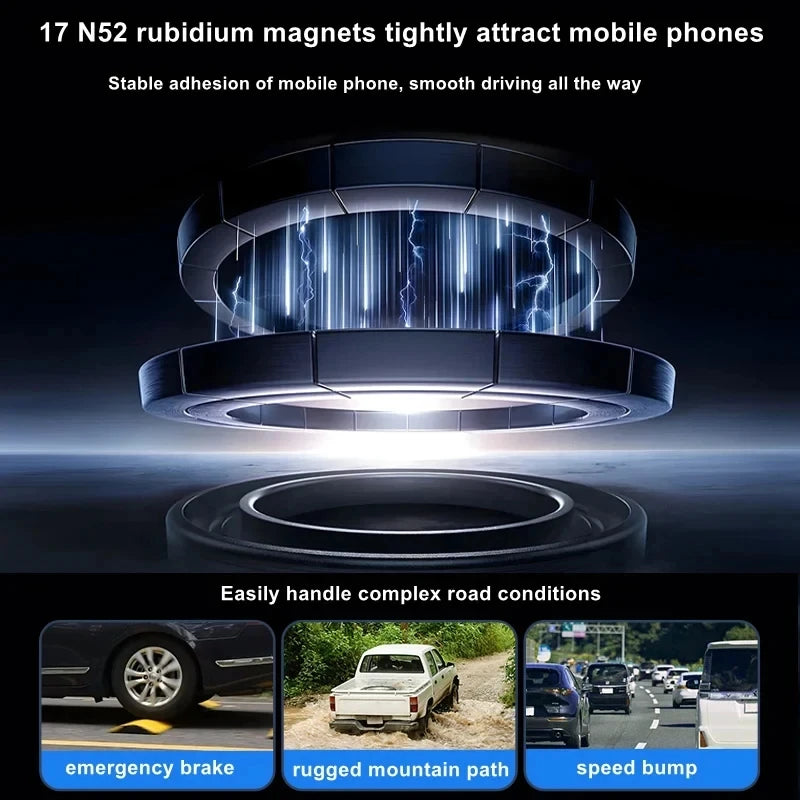 2026 Magnetic Car Phone Mount Bendable Detachable Adjustable Angle