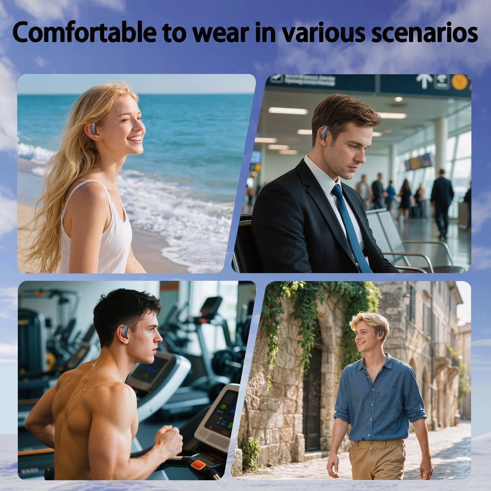 Smart AI Language Translation Earbuds Bluetooth-compatible Real-time