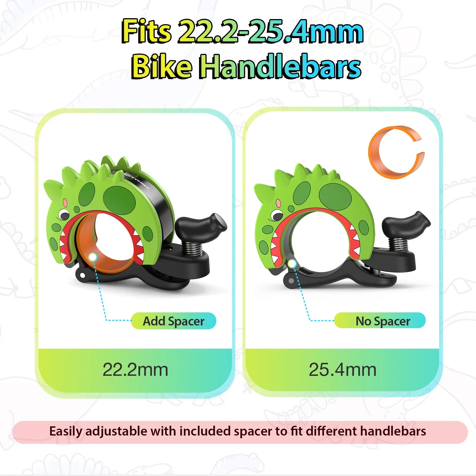 Toptrek Kid Funny Bicycle Bell Children's Creative Bike Balance Mountain Car Handlebar Safety Horn Loud Ring Stroller Accessory Zpaxo