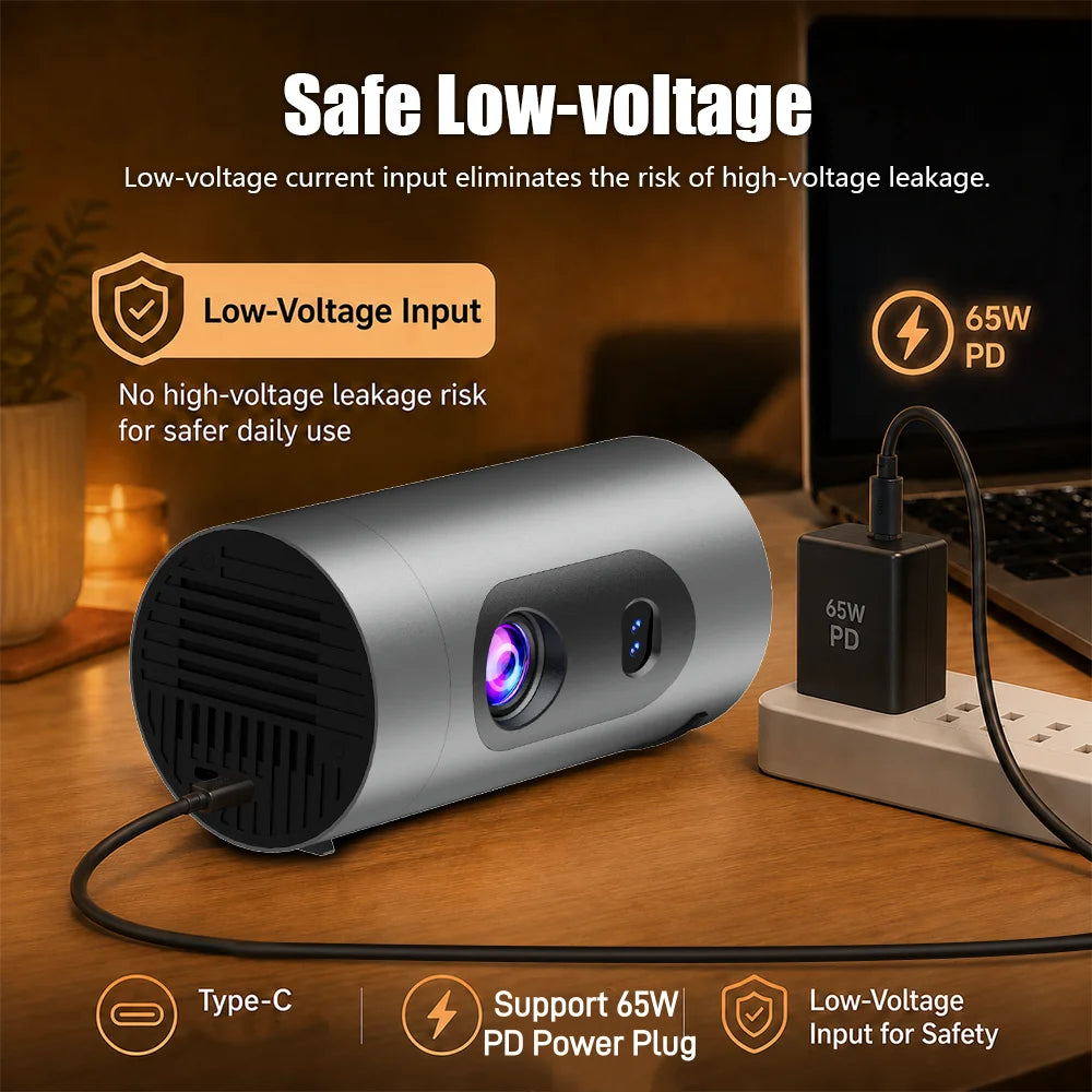 Shortthrow Q8 Projector Android13 300ansi Wifi6 BT Support 4K 1080P Zpaxo