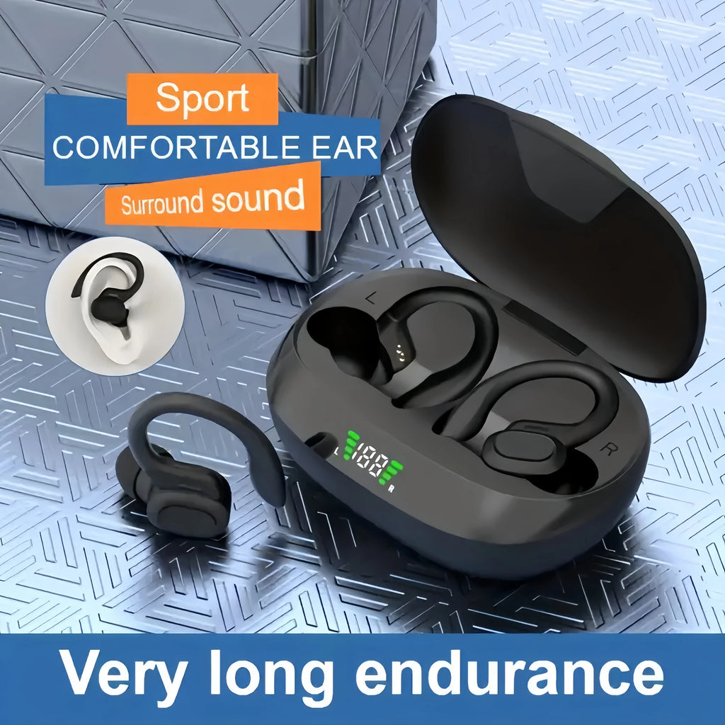 True Wireless Earbuds Tws Headphones Microphone Sports Ear Clip