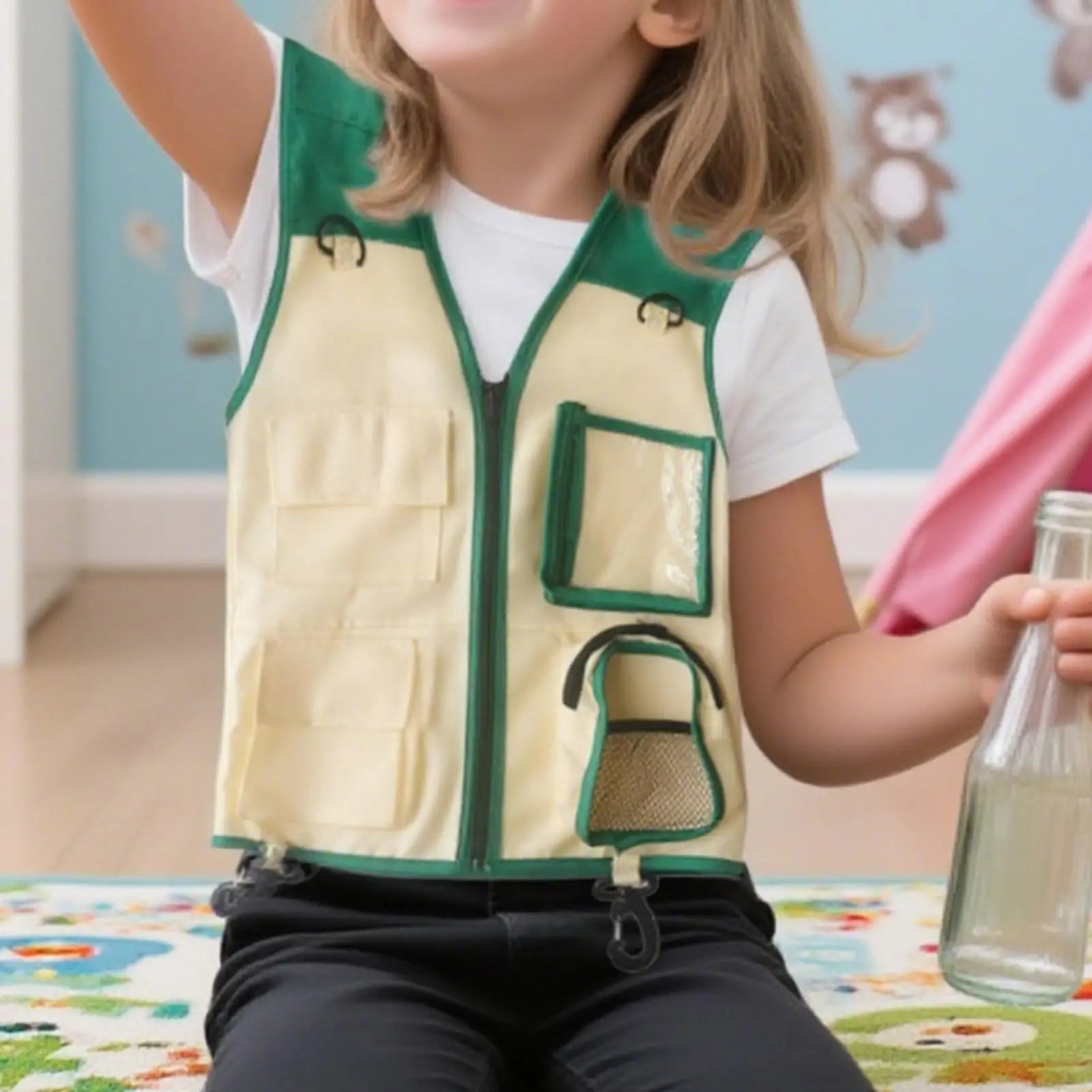 Kids Explorer Vest And Hat Outdoor Exploration Set Creative Vest And Hat Explorer Gear For Camping Hiking Beach Jungle Picnic Zpaxo