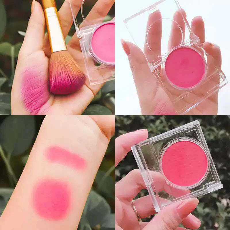 Monochrome blush Matte Natural Cheek Color Brightening Face Waterproof Facial Contouring Makeup Blush Powder Soft Makeup Zpaxo