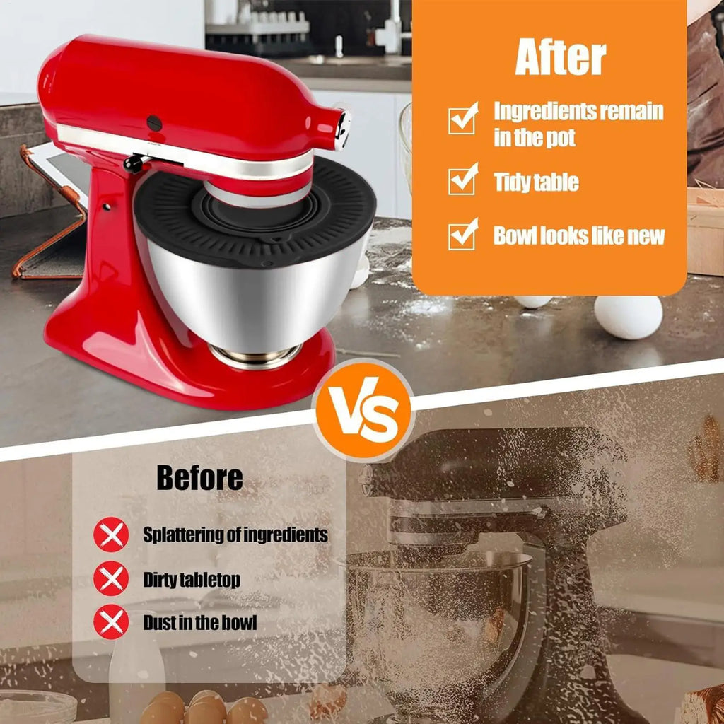 Silicone Mixer Bowl Cover 4 5-5 Quart Universal Splash Guard Lid