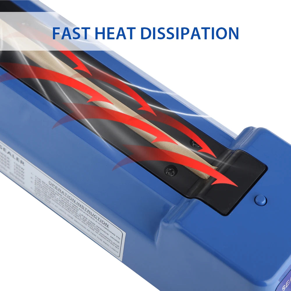 Electric Heat Sealer Hand Press Vacuum Food Plastic Bag Impulse Fast