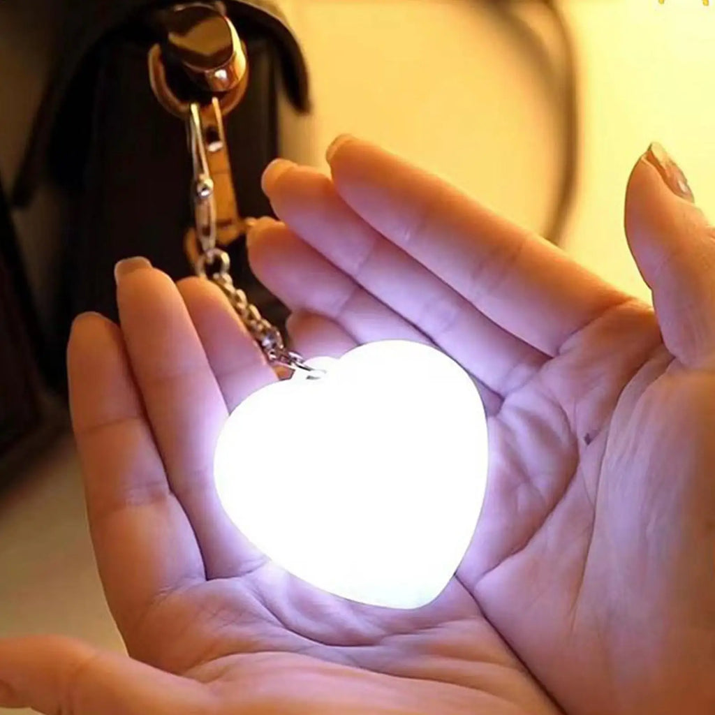 Rechargeable LED Purse Light Wallet Lamp Heart Shape Touch Sensor