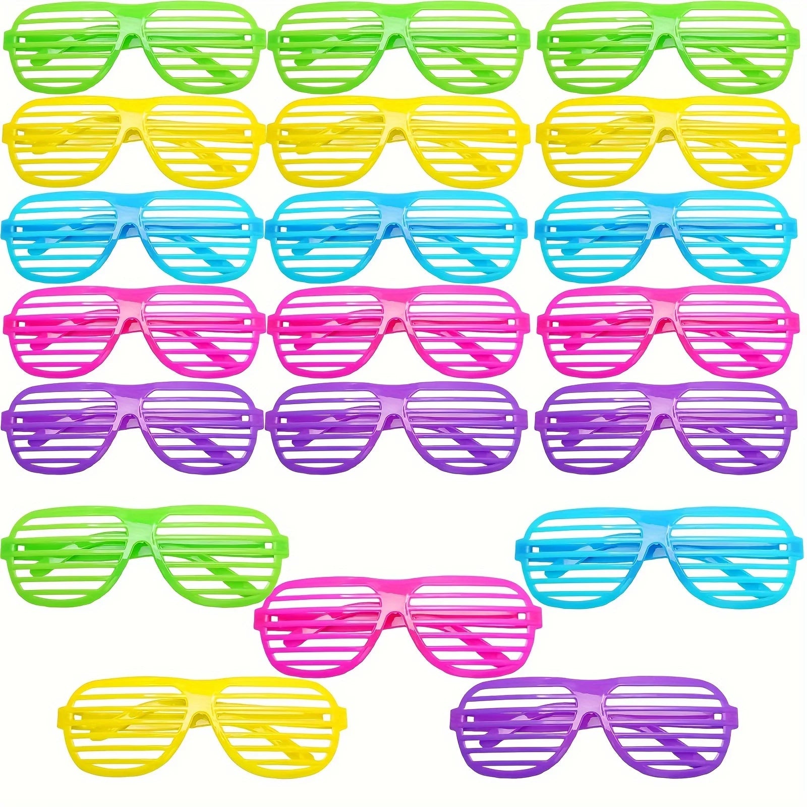 Shutter Shades Glasses Sunglasses Neon Eyewears Blinded Party Favors