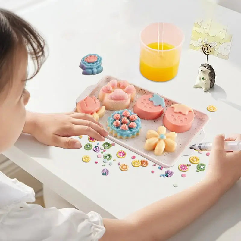 Squeeze Toy Craft Kit Kids Handmade Soft Pinch Toy Kit Delicate and Soft Squeeze Sensory Toys for Bedroom Car Trip School Bus Zpaxo