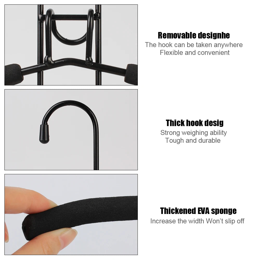 5 Layer Mounted Hanger Household One-piece Clothes Detachable Storage