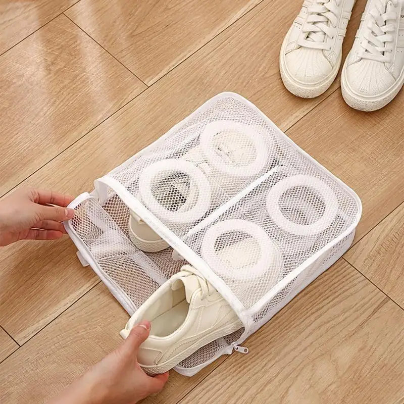 Sturdy Sneaker Laundry Bag Accessory for Men Size Up to 13 Breathable Mesh Materials with Strong Zippers Closure Zpaxo