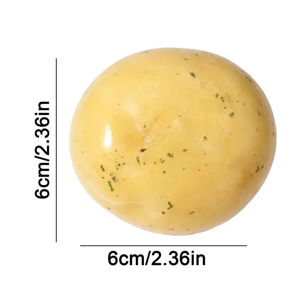 Handmade Mashed Potato Squeeze Toy Realistic Soft Stress Relief Funny