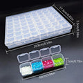 28/56 Girds Plastic Storage Box Jewelry Beads Diamond Painting Nail Art Storage Container Case Zpaxo 56 Girds
