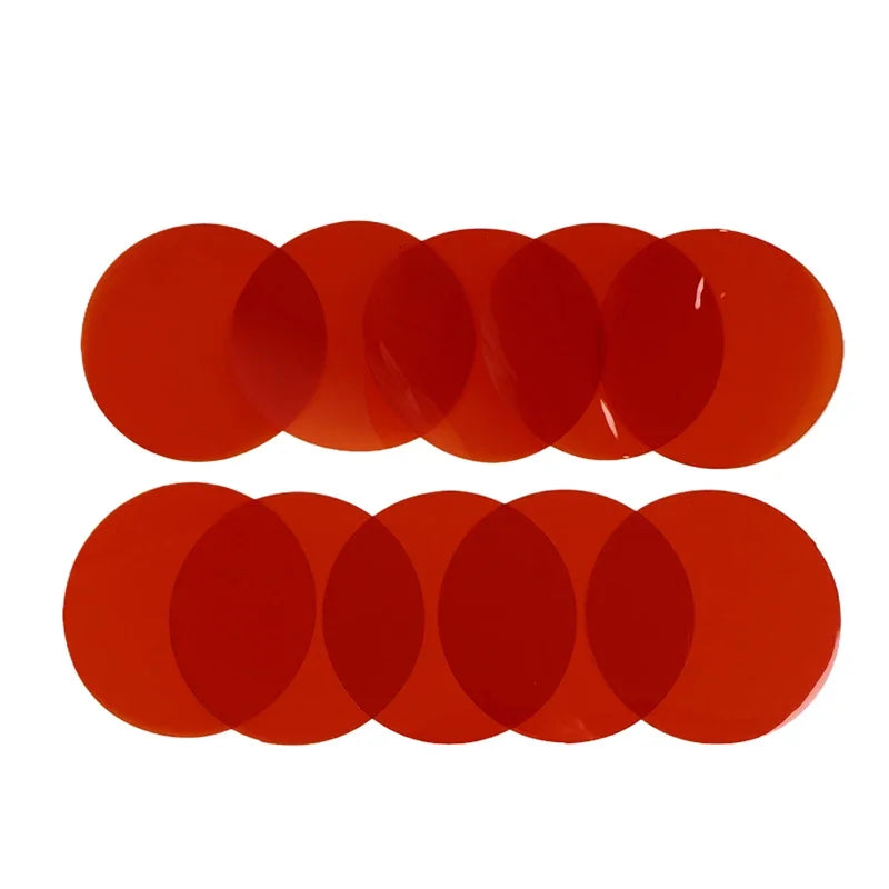 5 Lamp Correction Film Self Adhesive Transparent Filter Sheets Light Zpaxo Warm Orange 10pcs