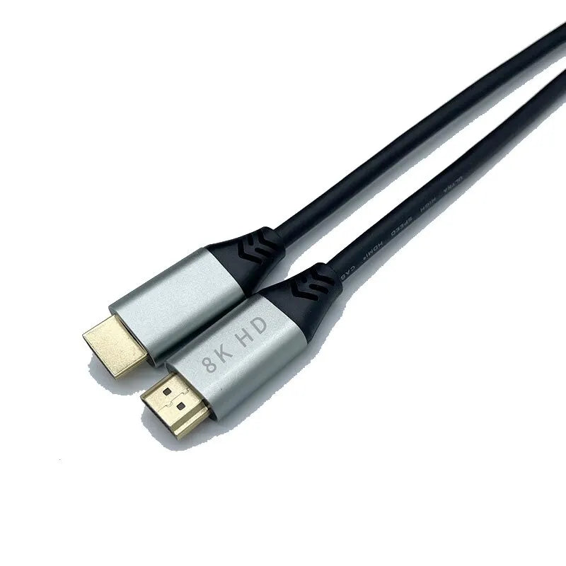 Speed HDTV Cable 8K60HZ 48Gbps HDTV2 1V 4K 120HZ 3D TV Computer Zpaxo Silver 1.5m