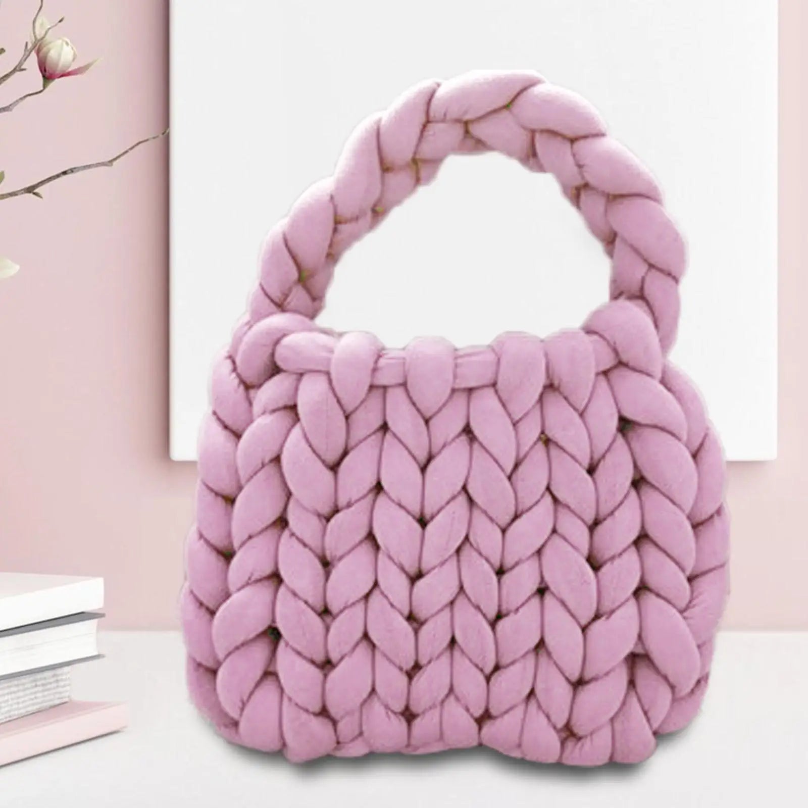 Knit Yarns Crafts Supplies Hand Weave Rope Breathable Roving Shawl Zpaxo Pink