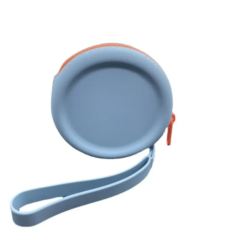Dog Treat Training Pouch, Portable Silicone Dog Food Treat Pouch with Lanyard and Hook for Outdoor Walking Supply Storage Bag Zpaxo Light blue