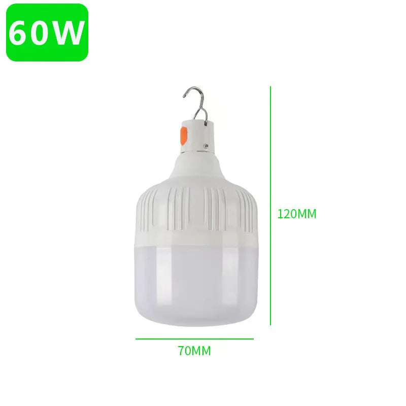 Solar Light Panel USB Charged Hanging Emergency Sunlight Powered Lamp Zpaxo 60w bulb