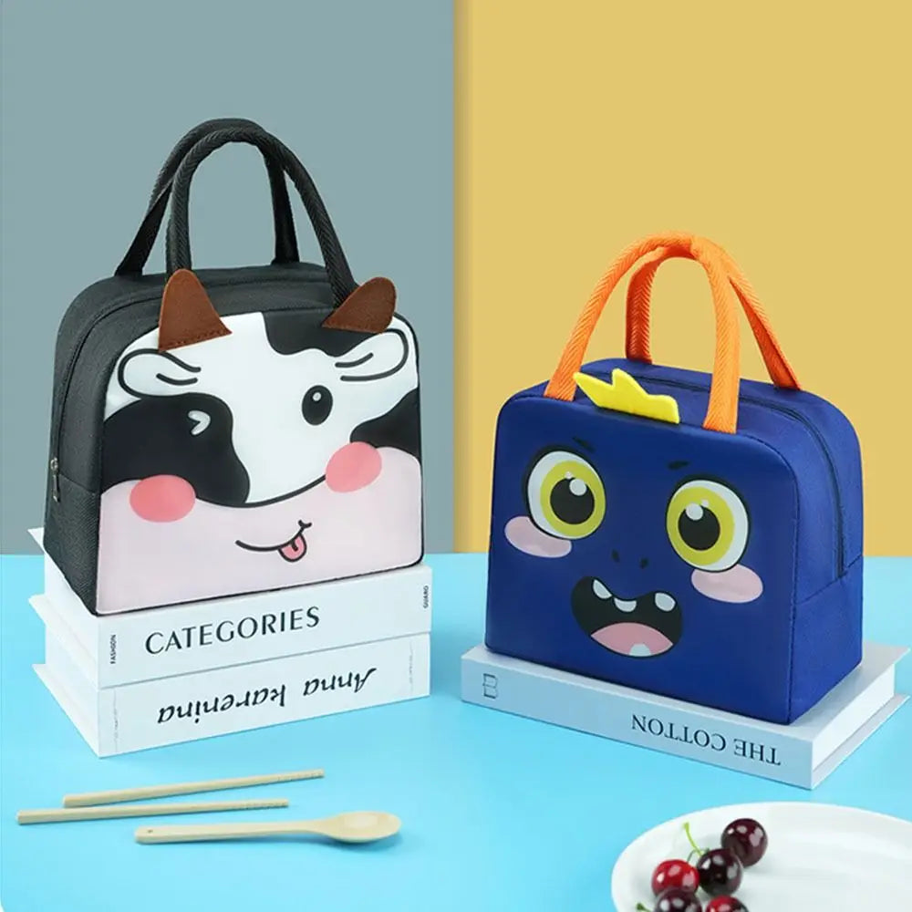 Cartoon Insulated Lunch Bag – Oxford Cloth Thermal Tote