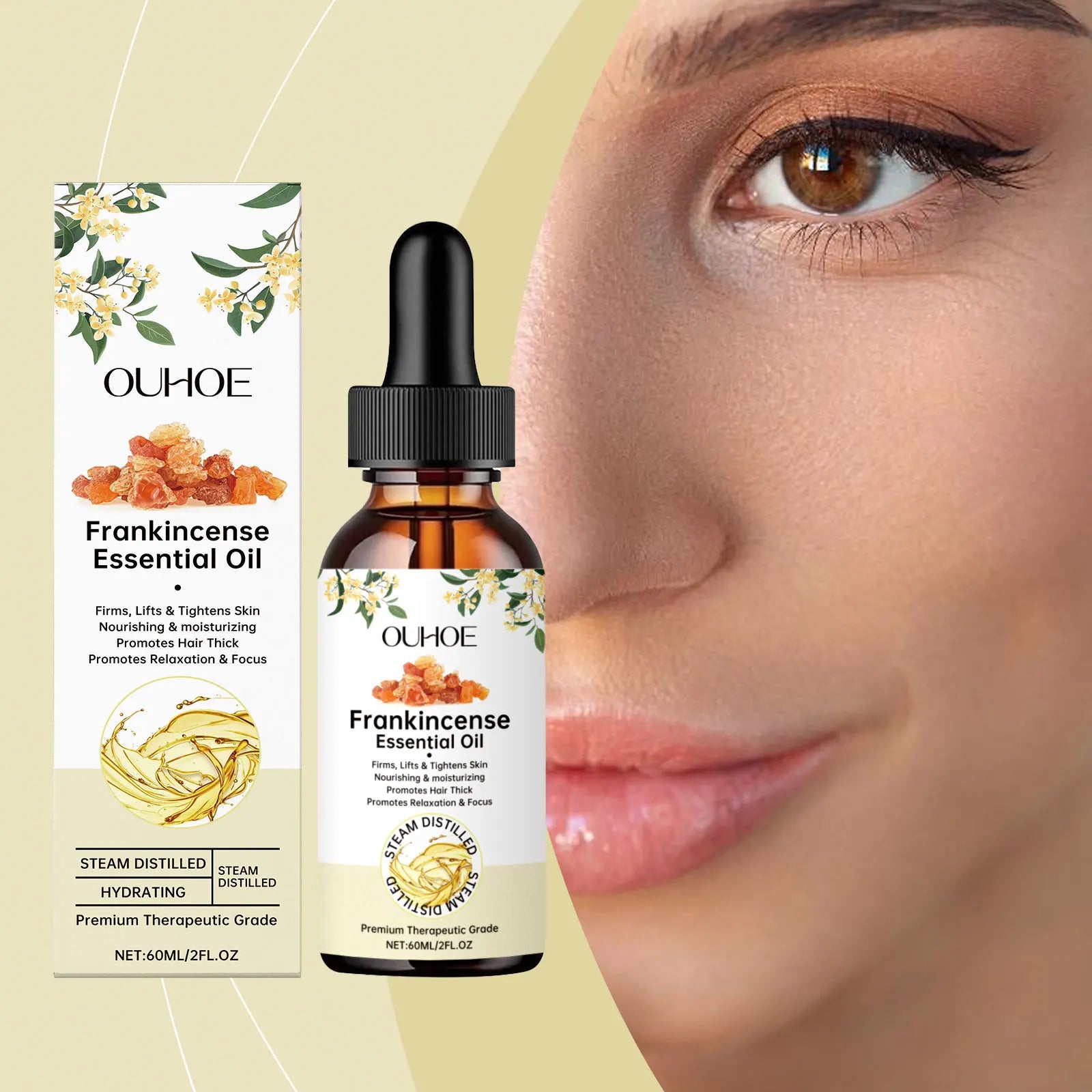 Frankincense Essential Oil Moisturizing Repair Nourish Scalp Hydrating Body Massage Relaxation Face Dry Damaged Hair Skin Care Zpaxo