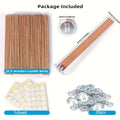 60pcs Candle Making Kits Includes 20pcs Wooden Candle Wicks, 20pcs Iron Shelfs, 20pcs Candle Labels for Soy Wax, Beeswax Zpaxo 60pcs set