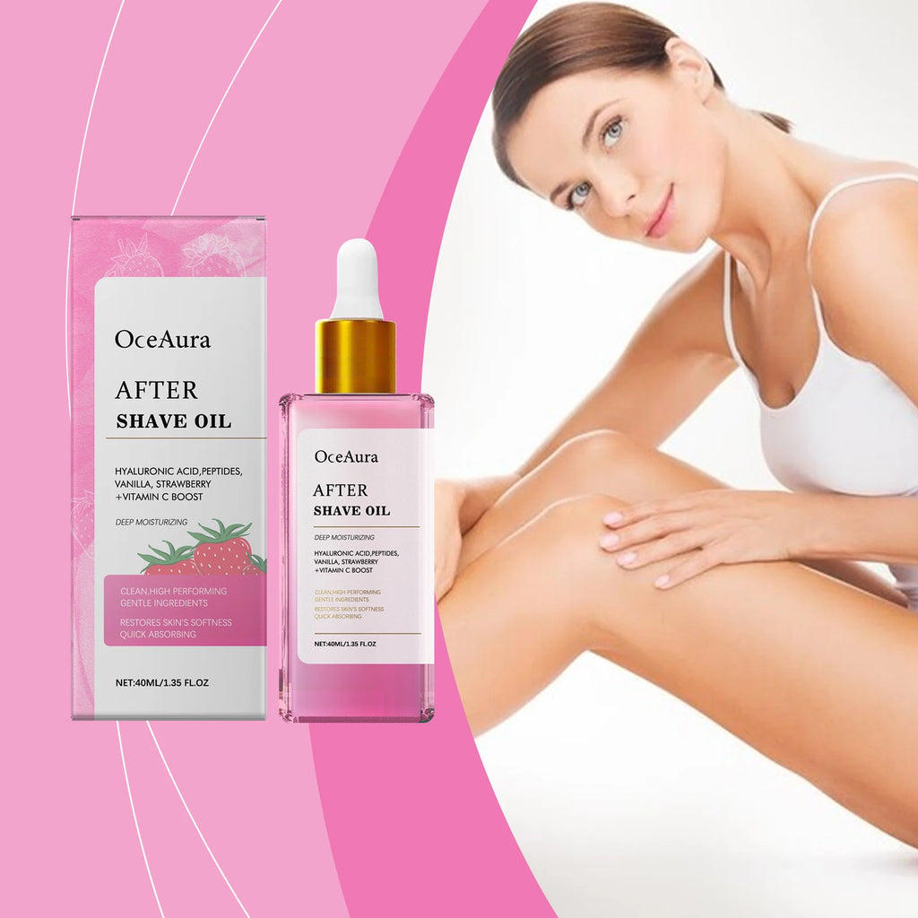 OceAura Strawberry Hair Removal Soothing Body Oil 40ml Soothing Body Oil Zpaxo