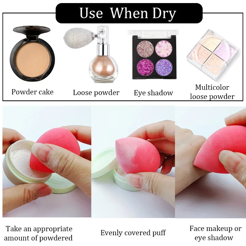 Black Makeup Applicator Super Soft Sponge Powder Blender Smooth Foundation Contour Blending Puff Zpaxo