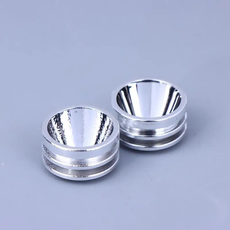 1Pc Metal S5 20mm Smooth Reflector Flashlight Reflective Cup Reflector Bow Smooth Orange Peel LED Hole 7mm Zpaxo