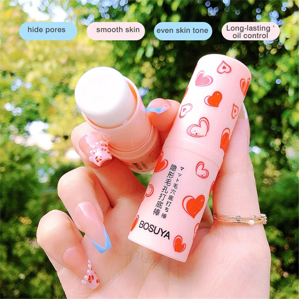 Makeup Base Face Primer Stick Invisible Pore Light Oil-control Finish No Creases Not Cakey Concealer Primer Stick Matte Cosmetic Zpaxo