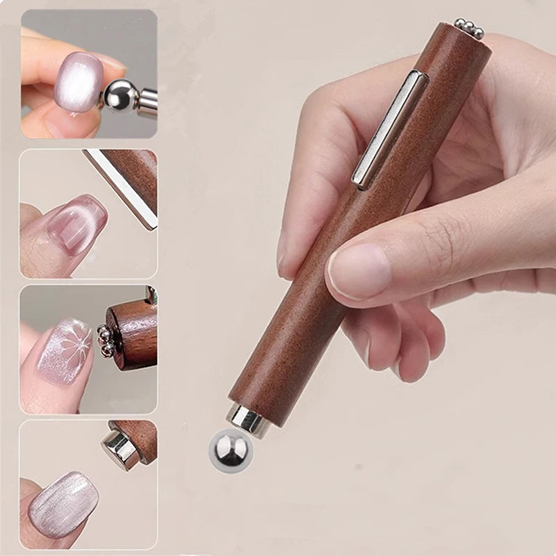 3-in-1 Multifunctional Magnetic Cat's Eye Nail Magnet Stick Beads Zpaxo