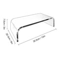 Acrylic Desktop Computer Monitor Stand Office Storage Notebook