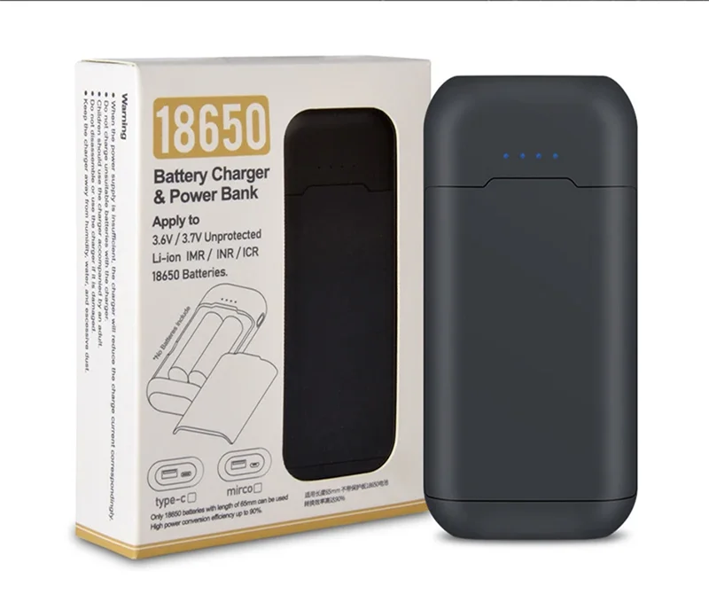 Welding 2x 18650 Battery Charger Box 5V 2A USB Fast Charging Power